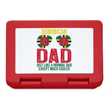 Dominican Dad Dominica Flag Sunglasses Father's - Lunchbox - red - Front