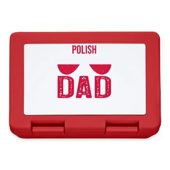 Polish Dad Poland Flag Sunglasses Father's Day - Lunchbox - red - Front