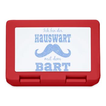 Lustiges Bart Motiv - Brotdose - Rot - Vorne