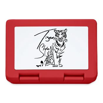 Tiger Style - Tiger Cats - Lunchbox - red - Front