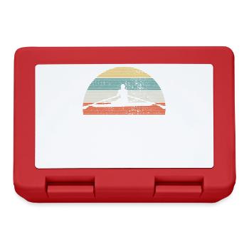 Rudern Ruderer Vintage - Brotdose - Rot - Vorne