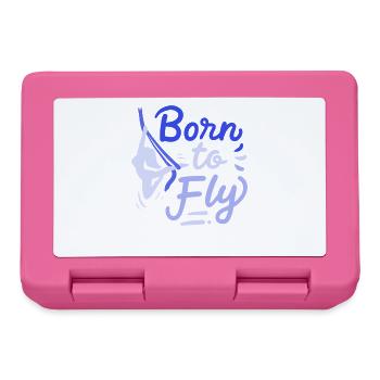 Aerial Yoga Born To Fly Pour voler Naissance Tissu - Boîte à goûter - rose - Devant