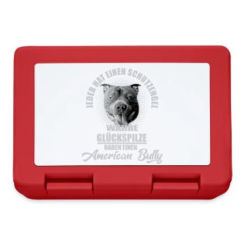 American Bully Schutzengel - Brotdose - Rot - Vorne