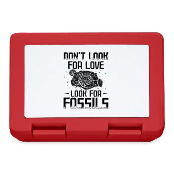 Fossil Collectors | Dinosaur Fossil Gifts - Lunchbox - red - Front