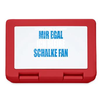 Mir Egal ich bleibe Schalke Fan Vintage - Brotdose - Rot - Vorne