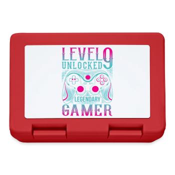 9ème anniversaire Niveau 9 Jeu de joueur - Boîte à goûter - rouge - Devant