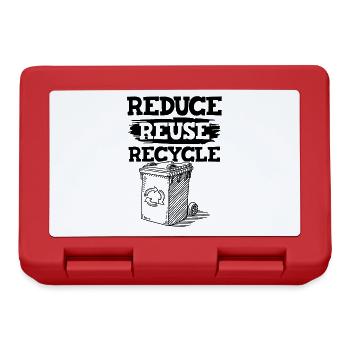 reduce recycle - Lunchbox - red - Front
