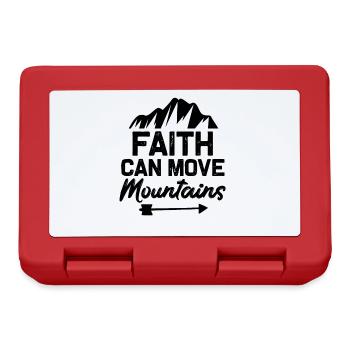 faith shifted mountains - Lunchbox - red - Front