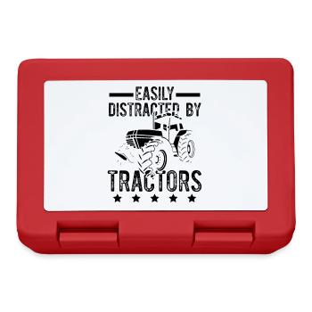 tracteur agriculteur - Boîte à goûter - rouge - Devant