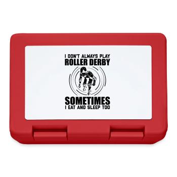 Roller Derby Sayings - Lunchbox - red - Front