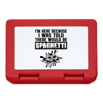 spaghetti pasta - Brotdose - Rot - Vorne