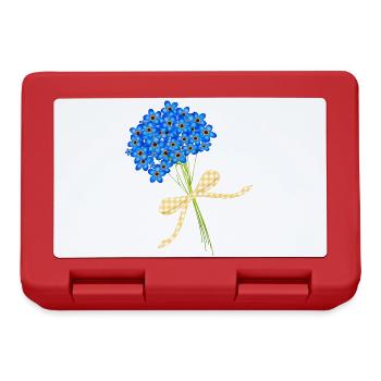 delicate forget-me-not bouquets - Lunchbox - red - Front