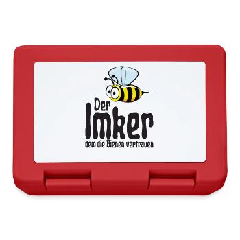Der Imker dem die Bienen vertrauen - Brotdose - Rot - Vorne
