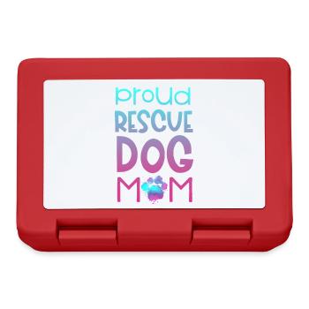 Rescue Dog Search Dog Service Dog Paw - Lunchbox - red - Front