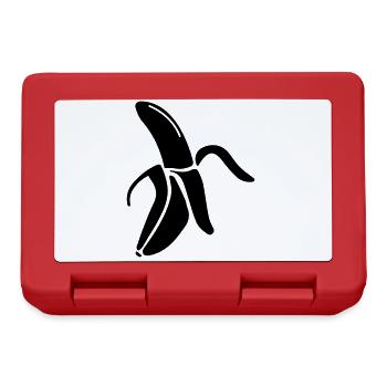 Banane Icon - Brotdose - Rot - Vorne