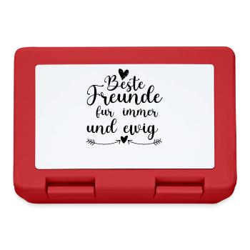 Beste Freunde für immer - Brotdose - Rot - Vorne