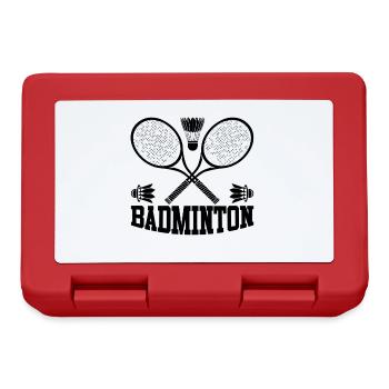 Badminton Sports - Boîte à goûter - rouge - Devant