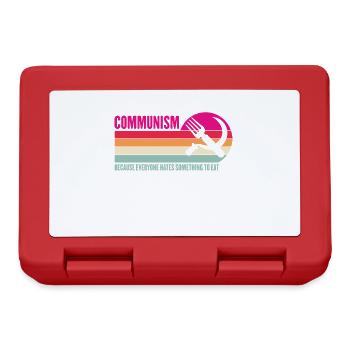 Anti Communism Starvation Joke Food Politics - Lunchbox - red - Front