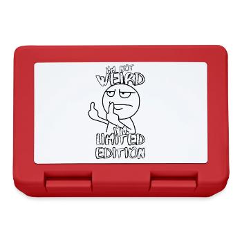 Cartoon Middle Finger - Limited Edition - Saying - Lunchbox - red - Front