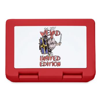 Cartoon Chicken Knight - Limited Edition - Saying - Lunchbox - red - Front