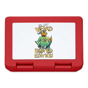Cooles Cartoon Faultier - Limited Edition - Spruch - Brotdose - Rot - Vorne