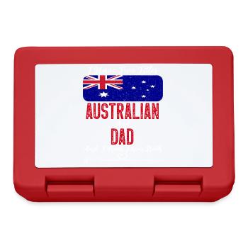 J’ai deux titres australiens et papa australiens - Boîte à goûter - rouge - Devant