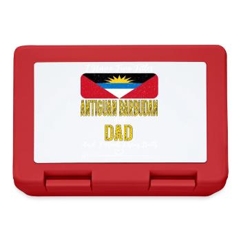 I Have Two Titles Antiguan Barbudian and Dad - Lunchbox - red - Front