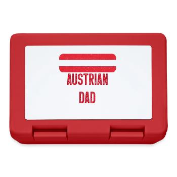 I Have Two Titles Austrian and Dad Austria - Brotdose - Rot - Vorne
