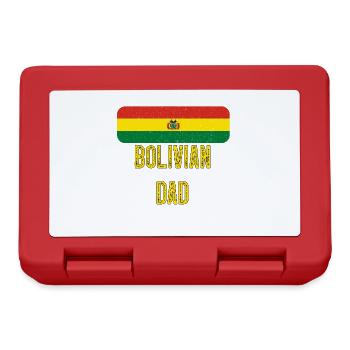Bolivian Dad Bolivia Flag Design For Father's Day - Brotdose - Rot - Vorne