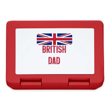 I Have Two Titles British and Dad United Kingdom - Brotdose - Rot - Vorne