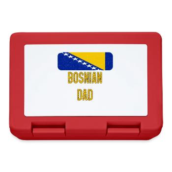 I Have Two Titles Bosnian and Dad Bosnia - Brotdose - Rot - Vorne