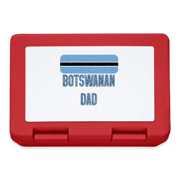 Batswana Dad Botswana Flag Design For Father's Day - Lunchbox - red - Front