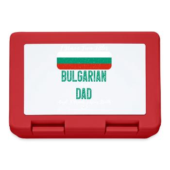 J’ai deux titres bulgare et papa Bulgarie - Boîte à goûter - rouge - Devant