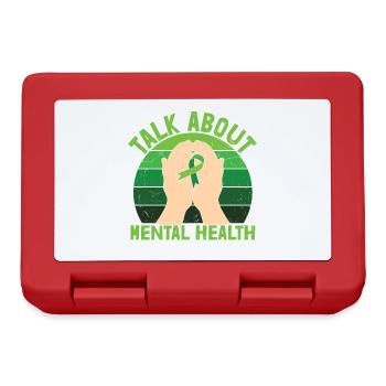 Parlez de santé mentale - Boîte à goûter - rouge - Devant