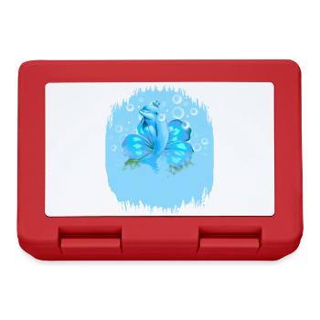 Dauphin mystique avec des taches d’eau - Boîte à goûter - rouge - Devant
