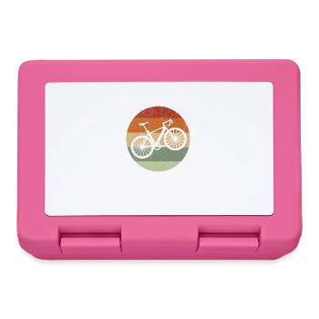 Gegenwind Formt den Charakter Fahrrad Spruch - Brotdose - Pink - Vorne