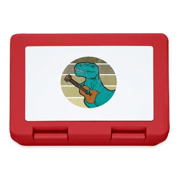 Mignon dinosaure instrument de guitare T-Rex Blague - Boîte à goûter - rouge - Devant