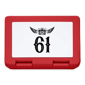 61 Couronne numérique - Boîte à goûter - rouge - Devant