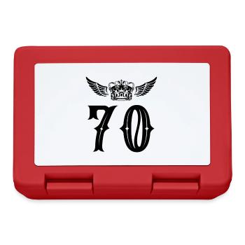 70 Number crown - Lunchbox - red - Front