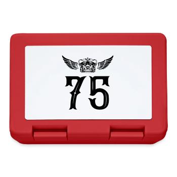 75 Number crown - Lunchbox - red - Front