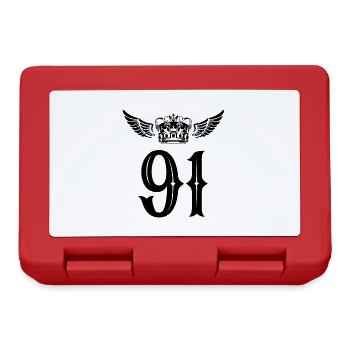 91 Number crown - Lunchbox - red - Front