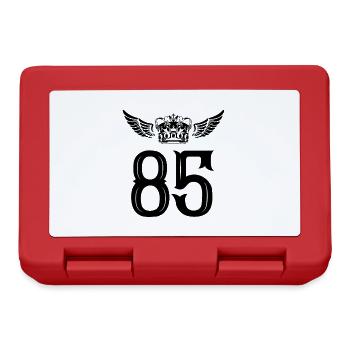 85 Couronne numérique - Boîte à goûter - rouge - Devant