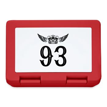 93 Number crown - Lunchbox - red - Front