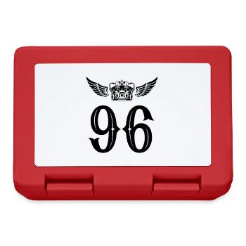 96 Couronne numérique - Boîte à goûter - rouge - Devant
