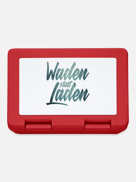 Waden statt Laden Fahrrad E-Bike Radtrikot - Brotdose - Rot