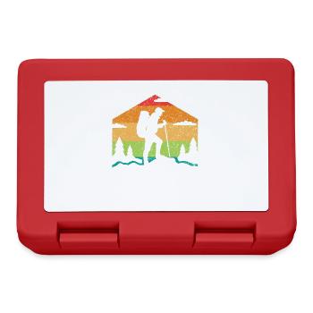 Born to hike National Parks Vintage - Lunchbox - red - Front