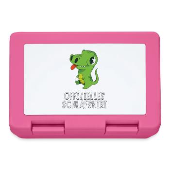Offizielles Schlafshirt - Süßer Baby Aligator - Brotdose - Pink - Vorne