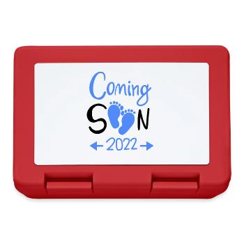 Coming Soon 2022 Baby Pregnancy - Lunchbox - red - Front
