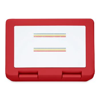 Attack with poop Funny farmer and farmer saying - Lunchbox - red - Front