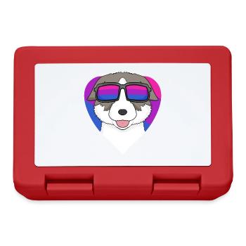 Bisexuell Thai Bangkaew Dog Hund - Hund mit Brille - Brotdose - Rot - Vorne